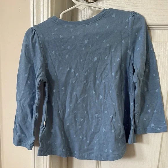 Baby GAP Blue Heart Top - Picture 8 of 9